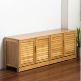 NNEDSZ Bamboo Bench Seat Shoe Rack Shoe Bench Storage Bench 99cm
