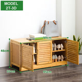 NNEDSZ Bamboo Bench Seat Shoe Rack Shoe Bench Storage Bench 99cm