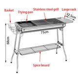NNEDSZ BBQ Grill Barbecue Set Charcoal Kabob Stove Portable Foldable Camping Picnic