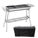 NNEDSZ BBQ Grill Barbecue Set Charcoal Kabob Stove Portable Foldable Camping Picnic