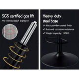 NNEDSZ Bar Stools Kitchen Bar Stool Leather Barstools Swivel Gas Lift Counter Chairs- Black