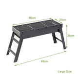 NNEDSZ Foldable Portable BBQ Charcoal Grill Barbecue Camping Hibachi Picnic Large