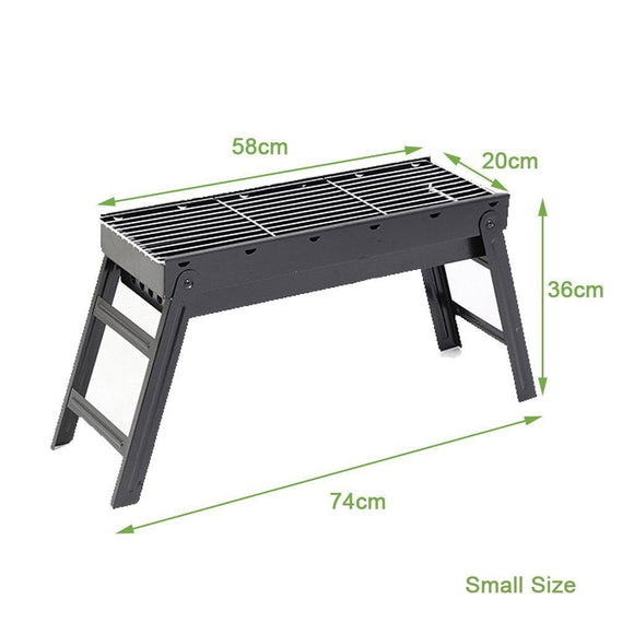 NNEDSZ Foldable Portable BBQ Charcoal Grill Barbecue Camping Hibachi Picnic Large