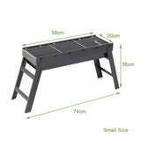 NNEDSZ Foldable Portable BBQ Charcoal Grill Barbecue Camping Hibachi Picnic Large