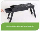 NNEDSZ Foldable Portable BBQ Charcoal Grill Barbecue Camping Hibachi Picnic small