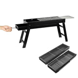 NNEDSZ Foldable Portable BBQ Charcoal Grill Barbecue Camping Hibachi Picnic small