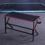 NNEDSZ Gaming Desk Desktop PC Computer Desks Desktop Racing Table Office Laptop Home K-Shaped Legs Black