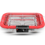 NNEDSZ Portable Electric BBQ Grill Teppanyaki Smokeless Barbeque Pan Hot Plate Table Black