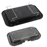 NNEDSZ Portable Electric BBQ Grill Teppanyaki Smokeless Barbeque Pan Hot Plate Table Black