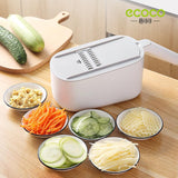 NNEDSZ Vegetable Chopper Spiralizer Vegetable Slicer Dicer Onion Food Cutter Home Use Grey