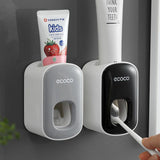 NNEDSZ Wall mount auto ands Free Toothpaste Dispenser Automatic Toothpaste Squeezer Bathroom Toothpaste Holder Black
