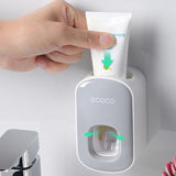 NNEDSZ Wall mount auto ands Free Toothpaste Dispenser Automatic Toothpaste Squeezer Bathroom Toothpaste Holder Black
