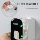 NNEDSZ Wall mount auto ands Free Toothpaste Dispenser Automatic Toothpaste Squeezer Bathroom Toothpaste Holder Black