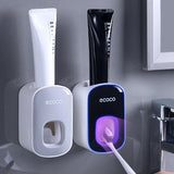 NNEDSZ Wall mount auto ands Free Toothpaste Dispenser Automatic Toothpaste Squeezer Bathroom Toothpaste Holder Black