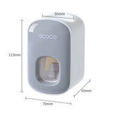 NNEDSZ Wall mount auto ands Free Toothpaste Dispenser Automatic Toothpaste Squeezer Bathroom Toothpaste Holder Grey