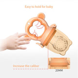 NNEDSZ 2 X Newborn Baby Food Fruit Nipple Feeder Pacifier Safety Silicone Feeding Tool Brown Large
