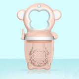 NNEDSZ 2 X Newborn Baby Food Fruit Nipple Feeder Pacifier Safety Silicone Feeding Tool Brown Small