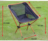 NNEDSZ Ultralight Aluminum Alloy Folding Camping Camp Chair Outdoor Hiking Patio Backpacking Brown