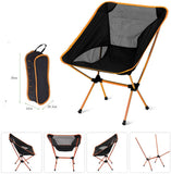 NNEDSZ Ultralight Aluminum Alloy Folding Camping Camp Chair Outdoor Hiking Patio Backpacking Brown
