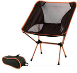 NNEDSZ Ultralight Aluminum Alloy Folding Camping Camp Chair Outdoor Hiking Patio Backpacking Brown