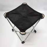 NNEDSZ Mini Portable Outdoor Folding Stool Camping Fishing Picnic Chair Seat 80kg Black