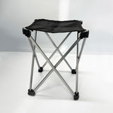 NNEDSZ Mini Portable Outdoor Folding Stool Camping Fishing Picnic Chair Seat 80kg Black
