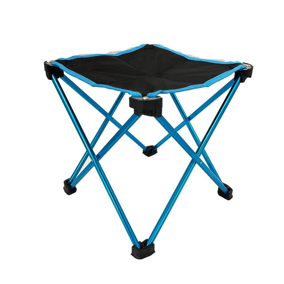 NNEDSZ Mini Portable Outdoor Folding Stool Camping Fishing Picnic Chair Seat 80kg Blue