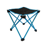 NNEDSZ Mini Portable Outdoor Folding Stool Camping Fishing Picnic Chair Seat 80kg Blue