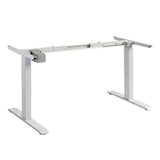 NNEDSZ Standing Desk Height Adjustable Sit Stand Motorised White Single Motors Frame Top