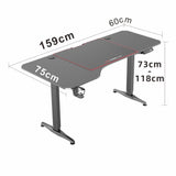 NNEDSZ Gaming Standing Desk Home Office Lift Electric Height Adjustable Sit To Stand Motorized Standing Desk 1460