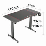 NNEDSZ Gaming Standing Desk Home Office Lift Electric Height Adjustable Sit To Stand Motorized Standing Desk 1460