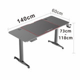 NNEDSZ Gaming Standing Desk Home Office Lift Electric Height Adjustable Sit To Stand Motorized Standing Desk 1675