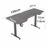 NNEDSZ Gaming Standing Desk Home Office Lift Electric Height Adjustable Sit To Stand Motorized Standing Desk 1675