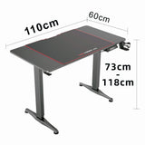 NNEDSZ Gaming Standing Desk Home Office Lift Electric Height Adjustable Sit To Stand Motorized Standing Desk 1675