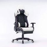 NNEDSZ Gaming Chair Ergonomic Racing chair 165° Reclining Gaming Seat 3D Armrest Footrest Black Green