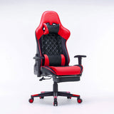 NNEDSZ Gaming Chair Ergonomic Racing chair 165° Reclining Gaming Seat 3D Armrest Footrest Black Purple