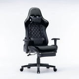 NNEDSZ Gaming Chair Ergonomic Racing chair 165° Reclining Gaming Seat 3D Armrest Footrest Black Purple