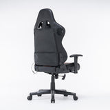 NNEDSZ 7 RGB Lights Bluetooth Speaker Gaming Chair Ergonomic Racing chair 165° Reclining Gaming Seat 4D Armrest Footrest Black Red