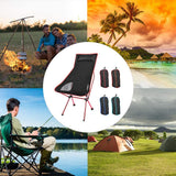 NNEDSZ Camping Chair Folding High Back Backpacking Chair with Headrest, Lightweight Portable Compact for Outdoor Camp, Travel, Beach, Picnic, Festival