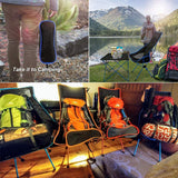 NNEDSZ Camping Chair Folding High Back Backpacking Chair with Headrest, Lightweight Portable Compact for Outdoor Camp, Travel, Beach, Picnic, Festival