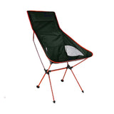 NNEDSZ Camping Chair Folding High Back Backpacking Chair with Headrest Red