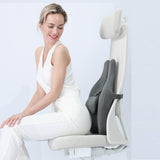 NNEDSZ Orthopedic Memory Foam Seat Cushion Support Back Pain Chair Pillow Car Office Dark Grey