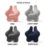 NNEDSZ Orthopedic Memory Foam Seat Cushion Support Back Pain Chair Pillow Car Office Light Grey