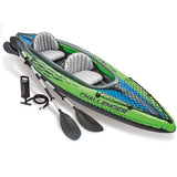 NNEDSZ Sports Challenger K2 Inflatable Kayak 2 Seat Floating Boat Oars River/Lake 68306NP