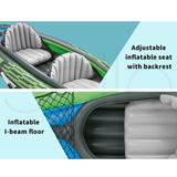 NNEDSZ Sports Challenger K2 Inflatable Kayak 2 Seat Floating Boat Oars River/Lake 68306NP