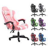 NNEDSZ Gaming Chair Office Computer Seating Racing PU Executive Racer Recliner Large Black