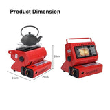 NNEDSZ Portable Butane Gas Heater Camping Camp Tent Outdoor Hiking Camper Survival AU Red