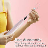 NNEDSZ USB Charging Electric Egg Beater Milk Frother Handheld Drink Coffee Foamer Black with 2 Stainless Steel Whisks