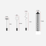 NNEDSZ USB Charging Electric Egg Beater Milk Frother Handheld Drink Coffee Foamer Silver with 3 Stainless Steel Whisks