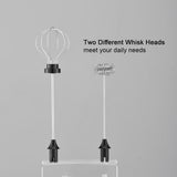 NNEDSZ USB Charging Electric Egg Beater Milk Frother Handheld Drink Coffee Foamer AU with 2 Stainless Steel Whisks Pink